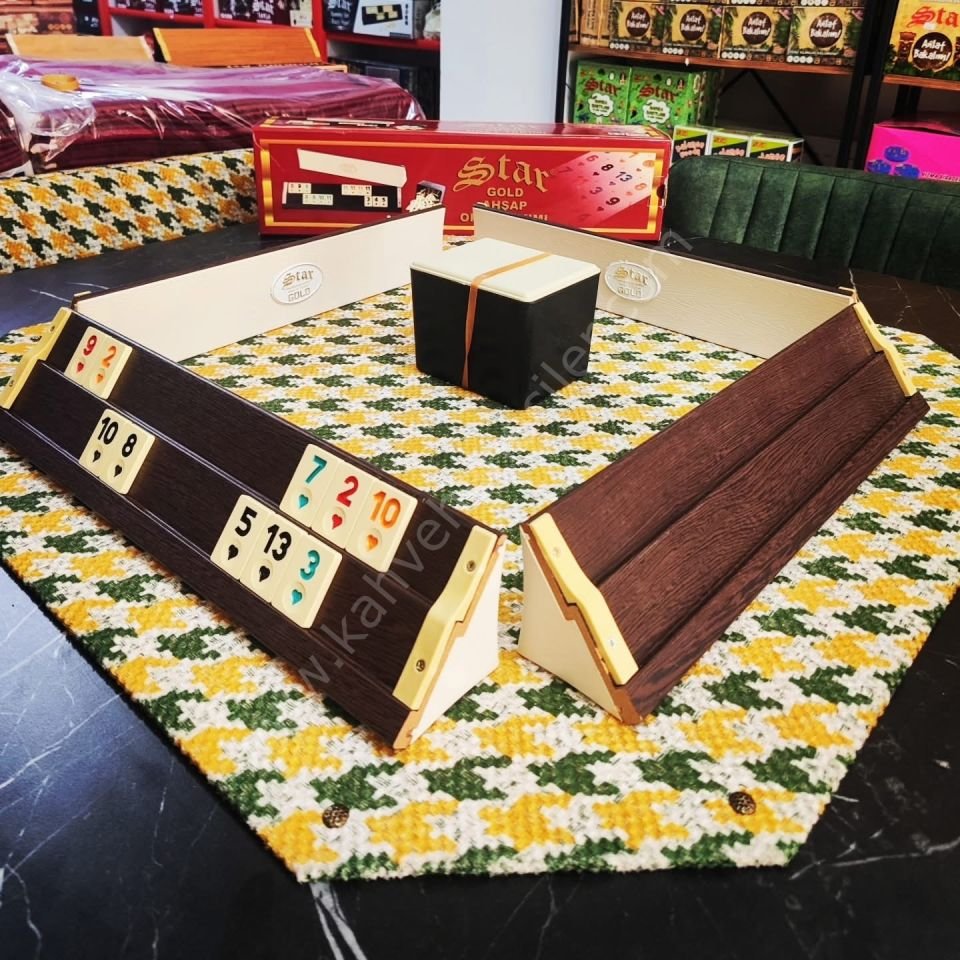 Star Gold Ahşap Okey Takımı