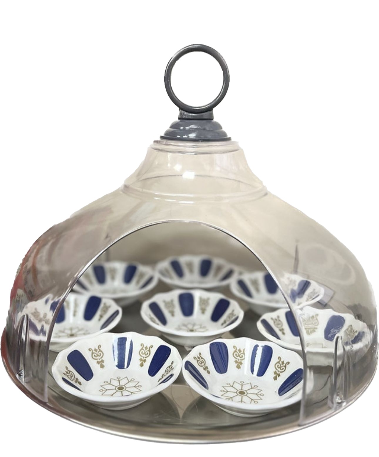 Kapalı Çay Tepsisi Küçük Boy 8 Tabak