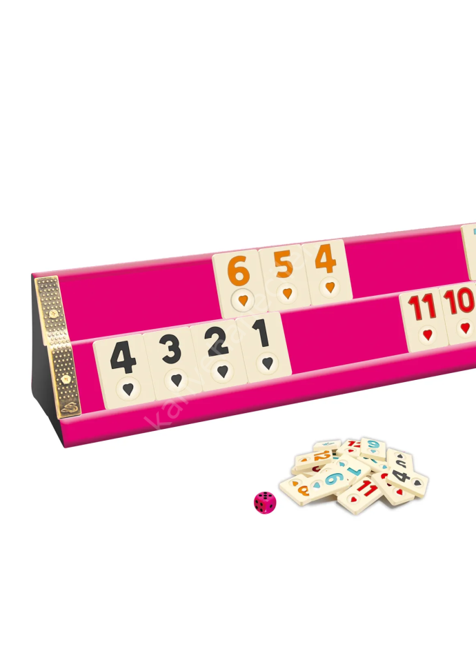 Star Pink Pembe Ahşap Okey Takımı