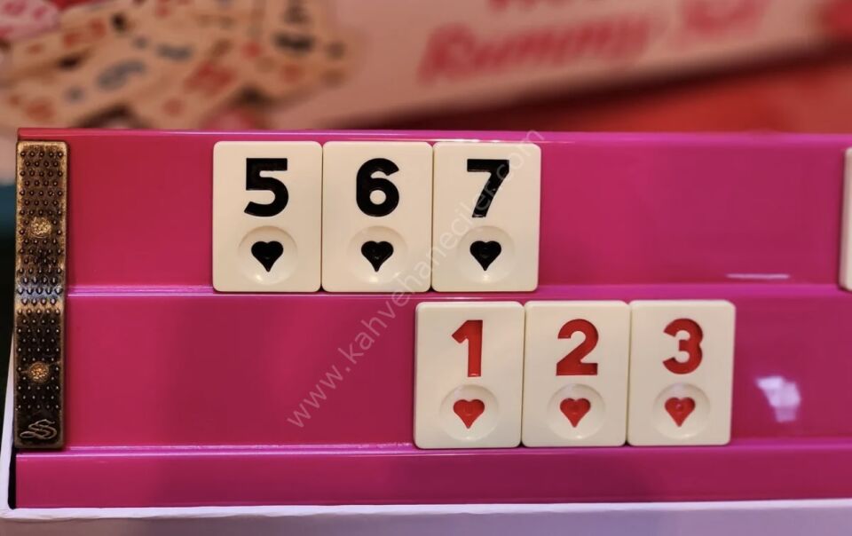 Star Pink Pembe Ahşap Okey Takımı