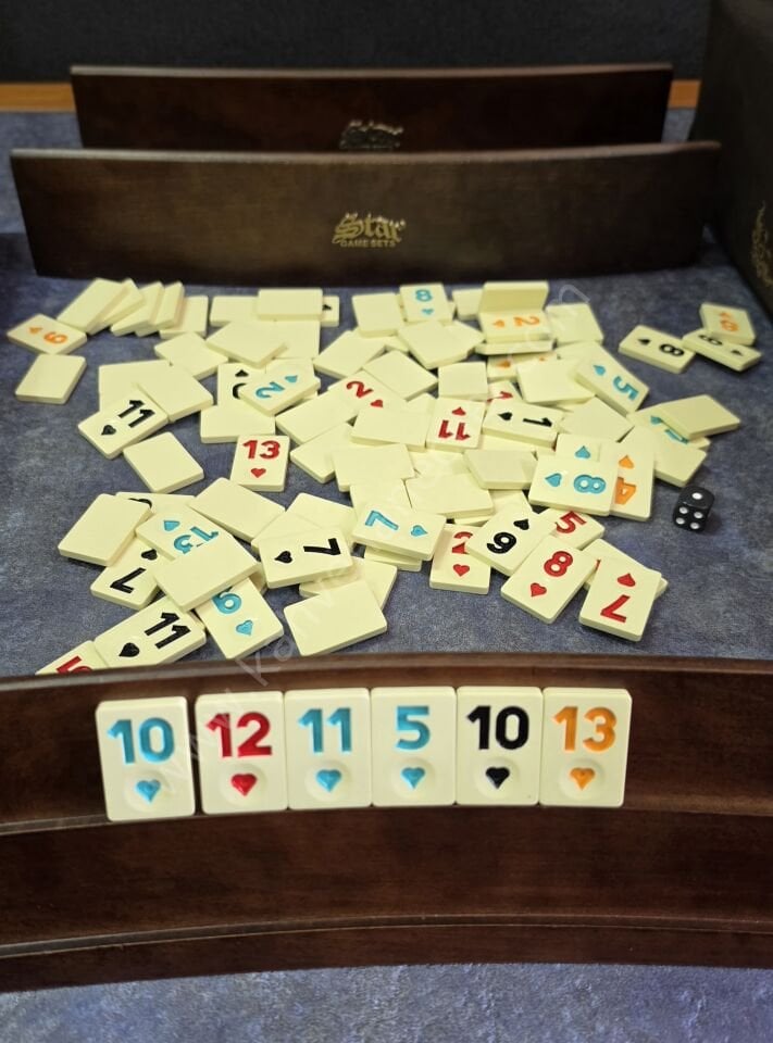 Star Ağaç Oval Okey Takımı