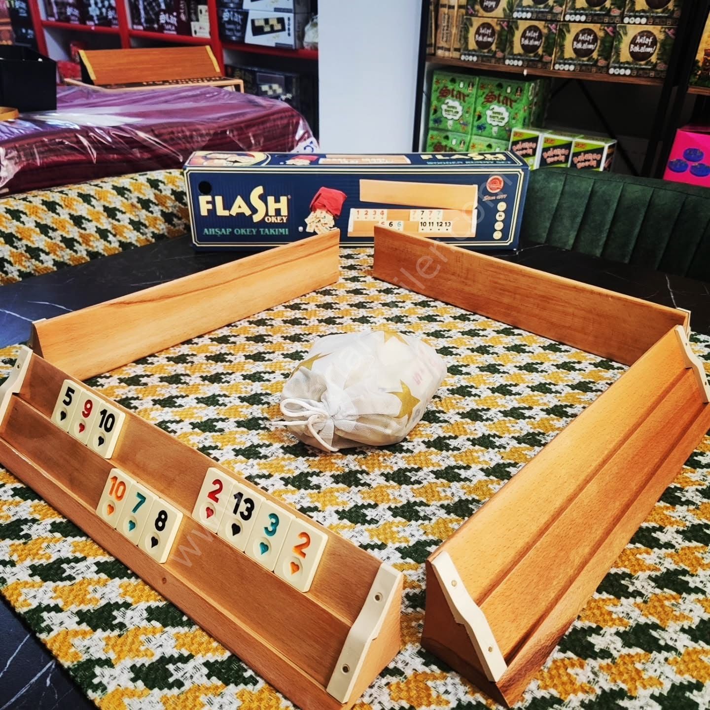 Flash Ahşap Okey Takımı