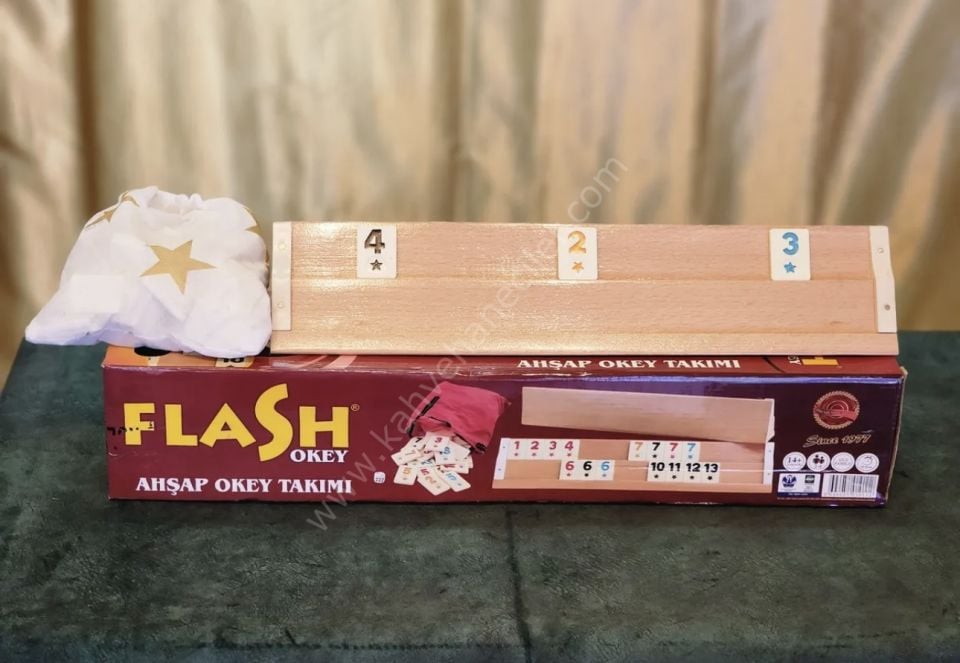 Flash Ahşap Okey Takımı