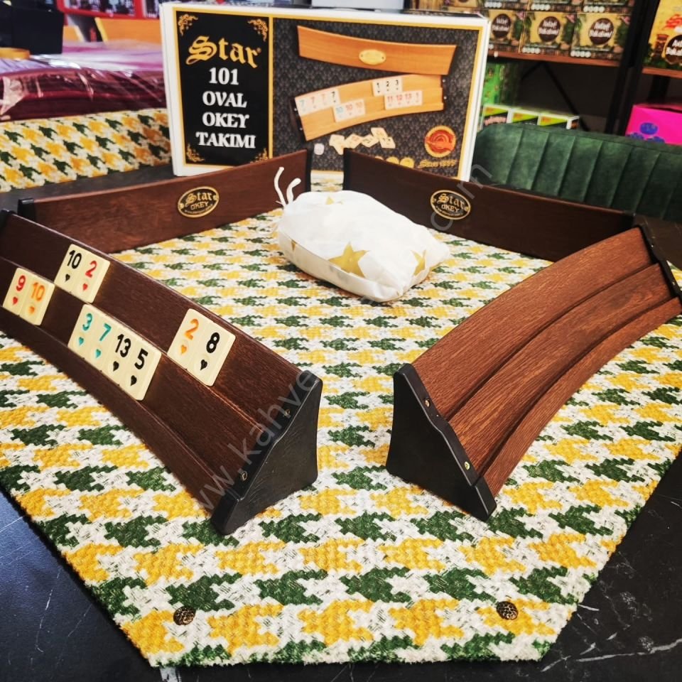 STAR 101 OVAL PLASTİK OKEY TAKIMI