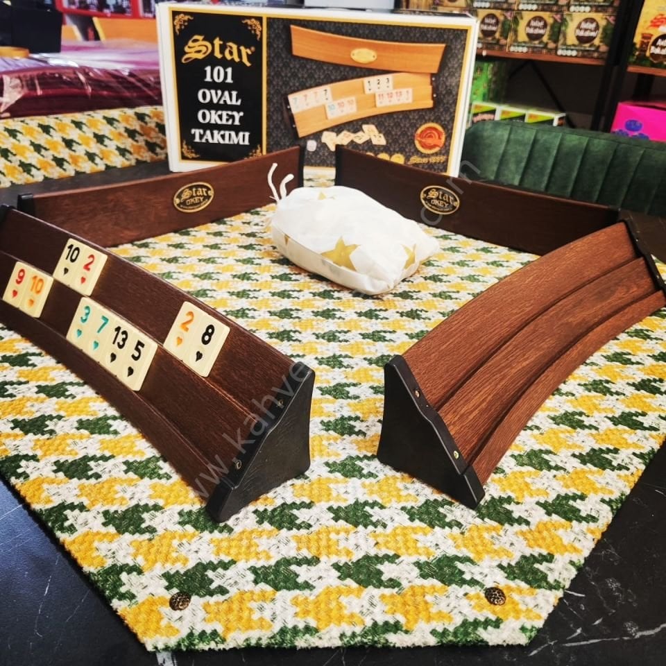 STAR 101 OVAL PLASTİK OKEY TAKIMI