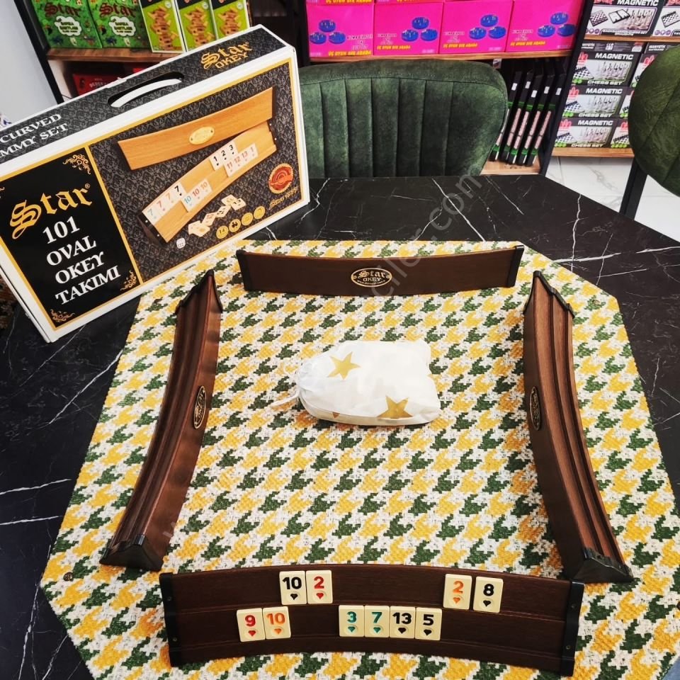STAR 101 OVAL PLASTİK OKEY TAKIMI