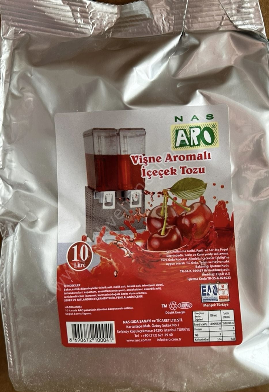 Aro Soğuk Vişne 10 Litre