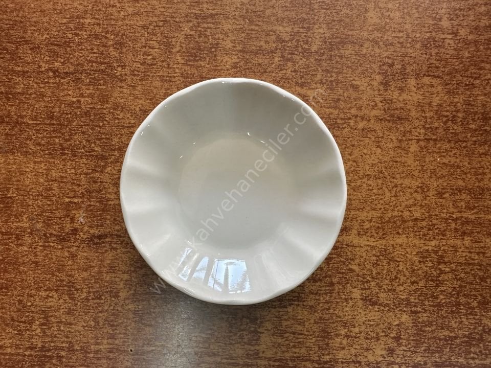 Beyaz Porselen Çay Tabağı 6 Adet