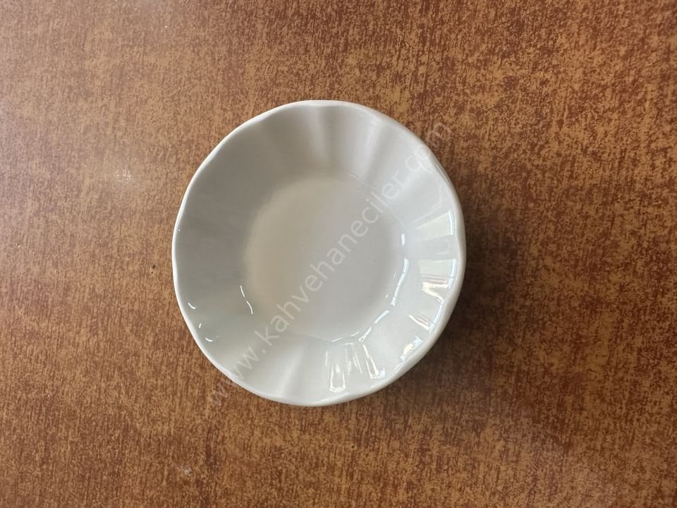 Beyaz Porselen Çay Tabağı 6 Adet