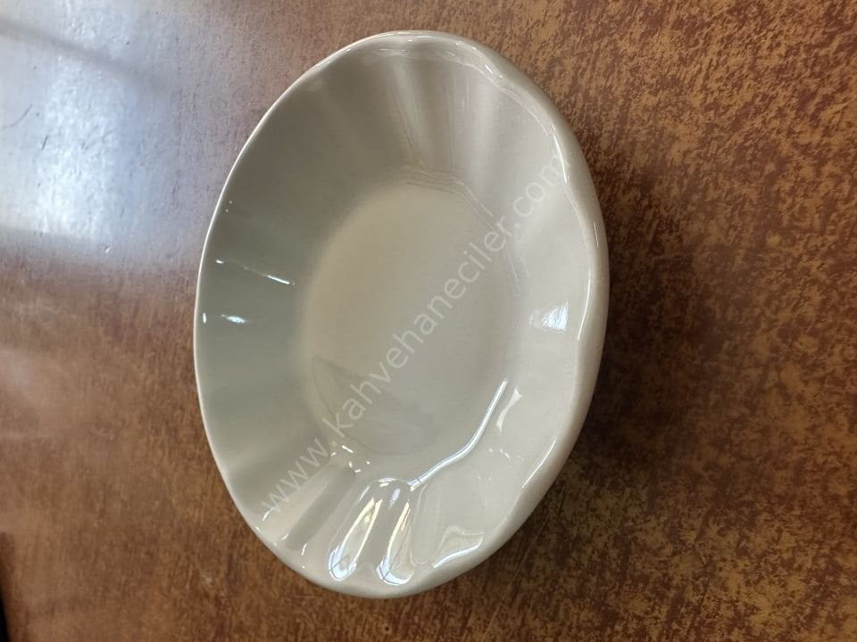 BEYAZ PORSOLEN ÇAY TABAĞI 6ADET