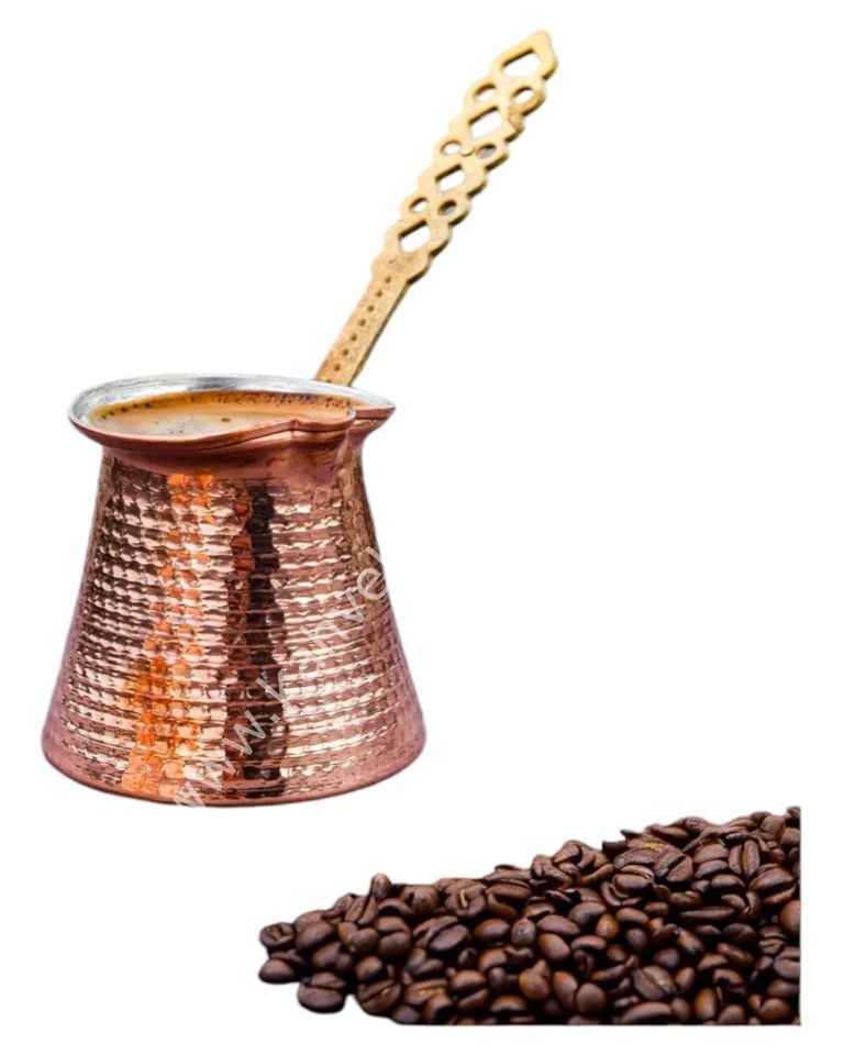 BAKIR KAHVE CEZVESİ 3 FİNCANLIK