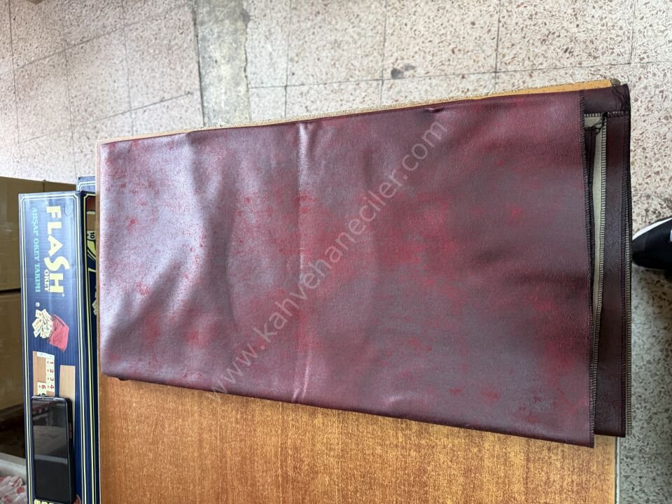 BORDO KADİFE  MASA ÖRTÜSÜ 140x140CM