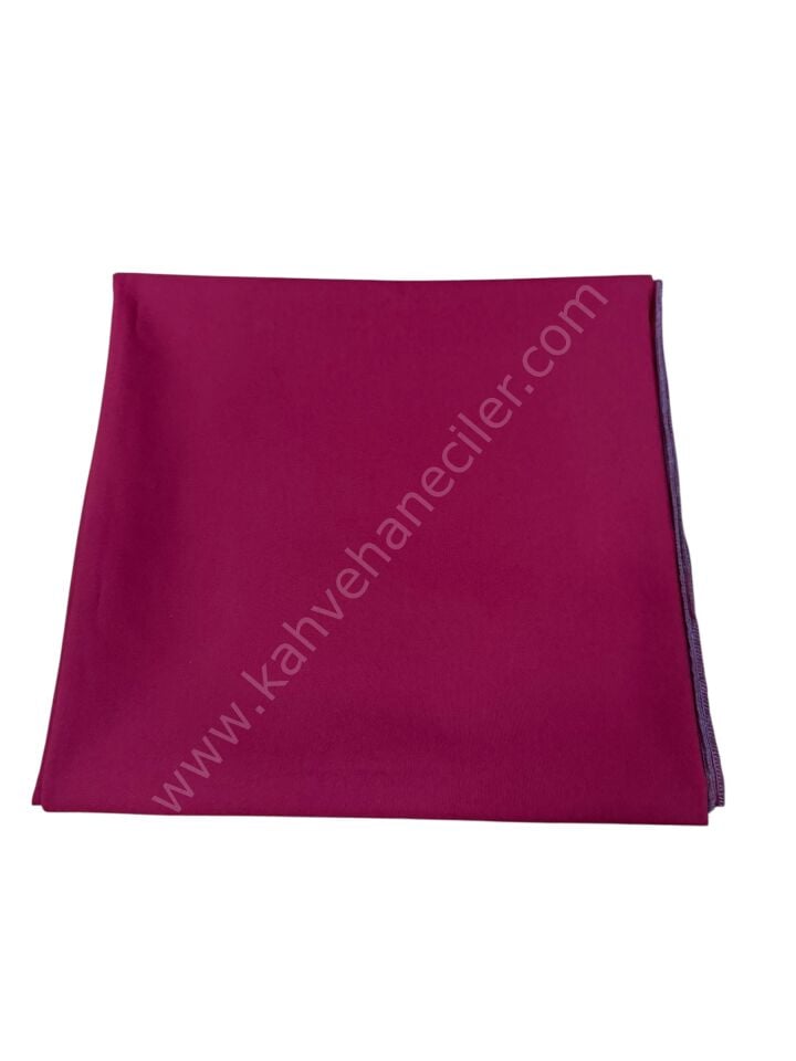 BORDO KADİFE  MASA ÖRTÜSÜ 140x140CM