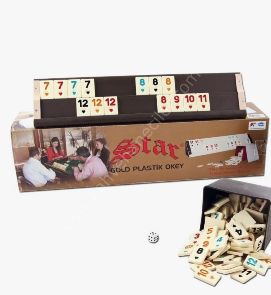 STAR GOLD PLASTİK OKEY TAKIMI