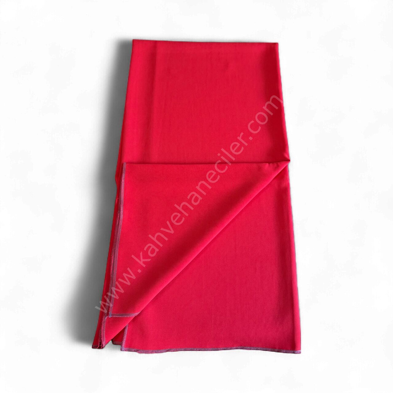 KIRMIZI  CİFT TARAFLI KAHVECİ  MASA ÖRTÜSÜ 140x140CM