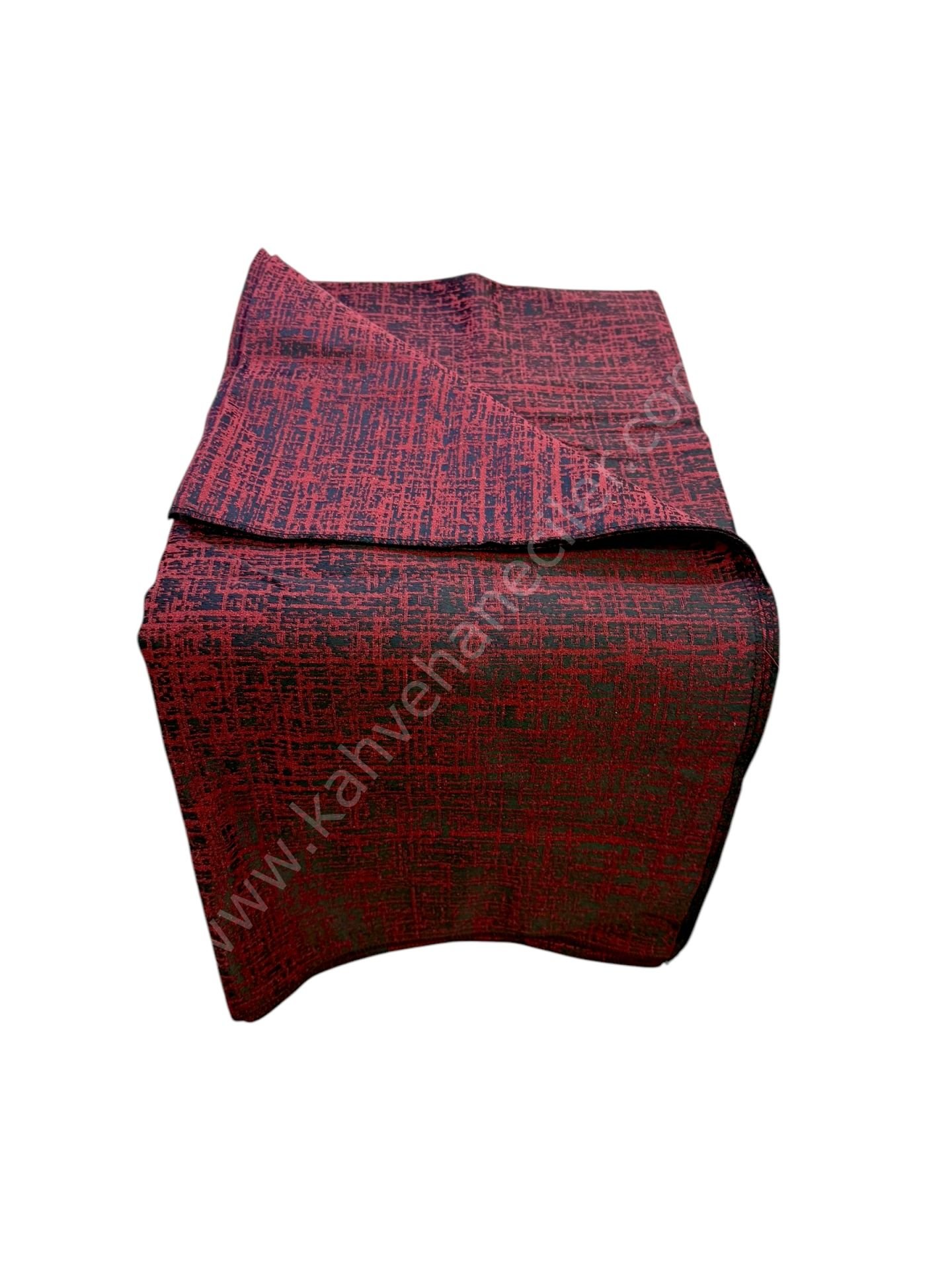 BORDO  KAHVECİ  CİFT TARAFLİ MASA ÖRTÜSÜ  140x140CM
