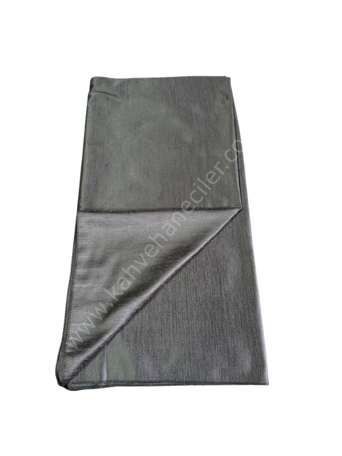 GRİ ÇİFT TARAFLI KAHVECİ  MASA ÖRTÜSÜ 140x140CM