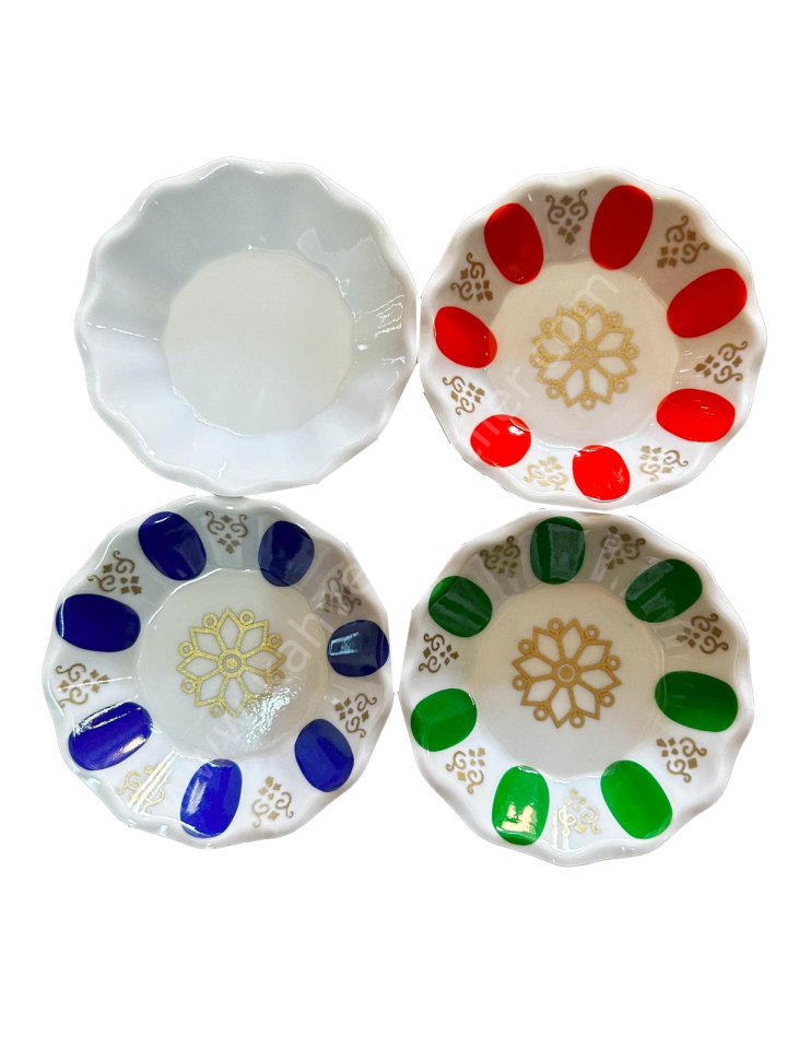 Melamin Çay Tabağı Gültaş Beyaz 50 Adet