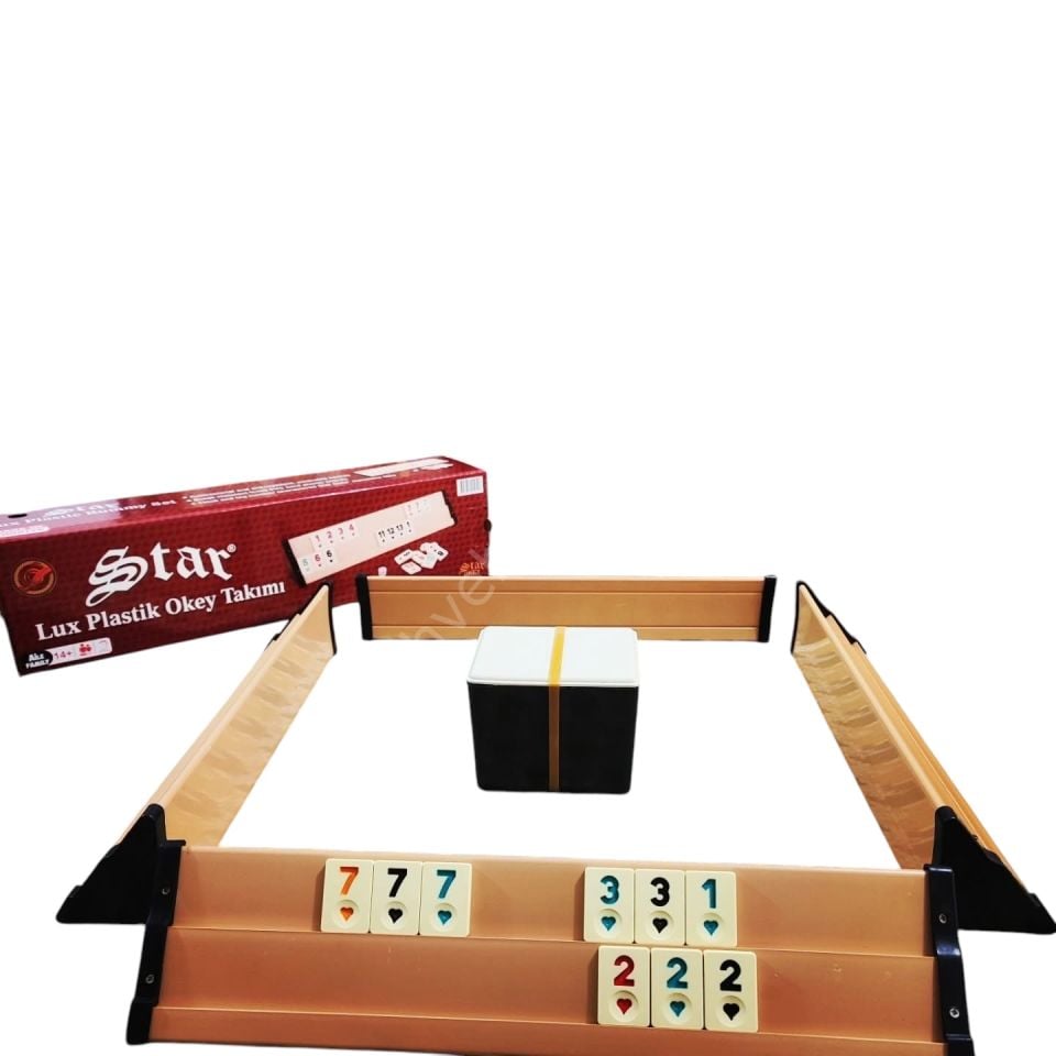 STAR LÜX PLASTİK KOYU RENK OKEY TAKIMI