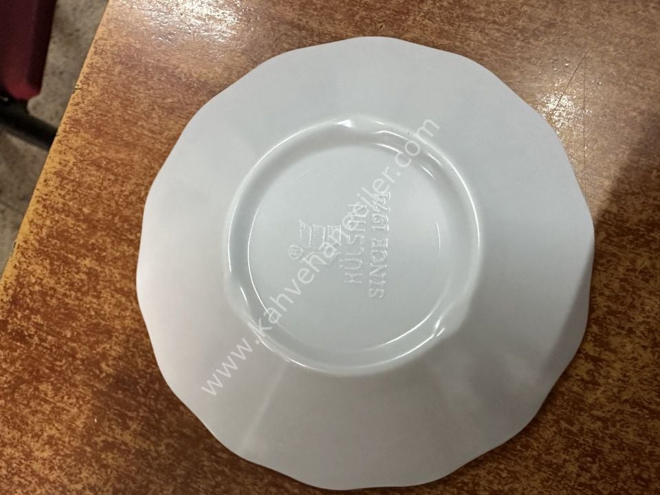 KÜLSAN ÇAY TABAĞI KIRMIZI BEYAZ 1 ADET