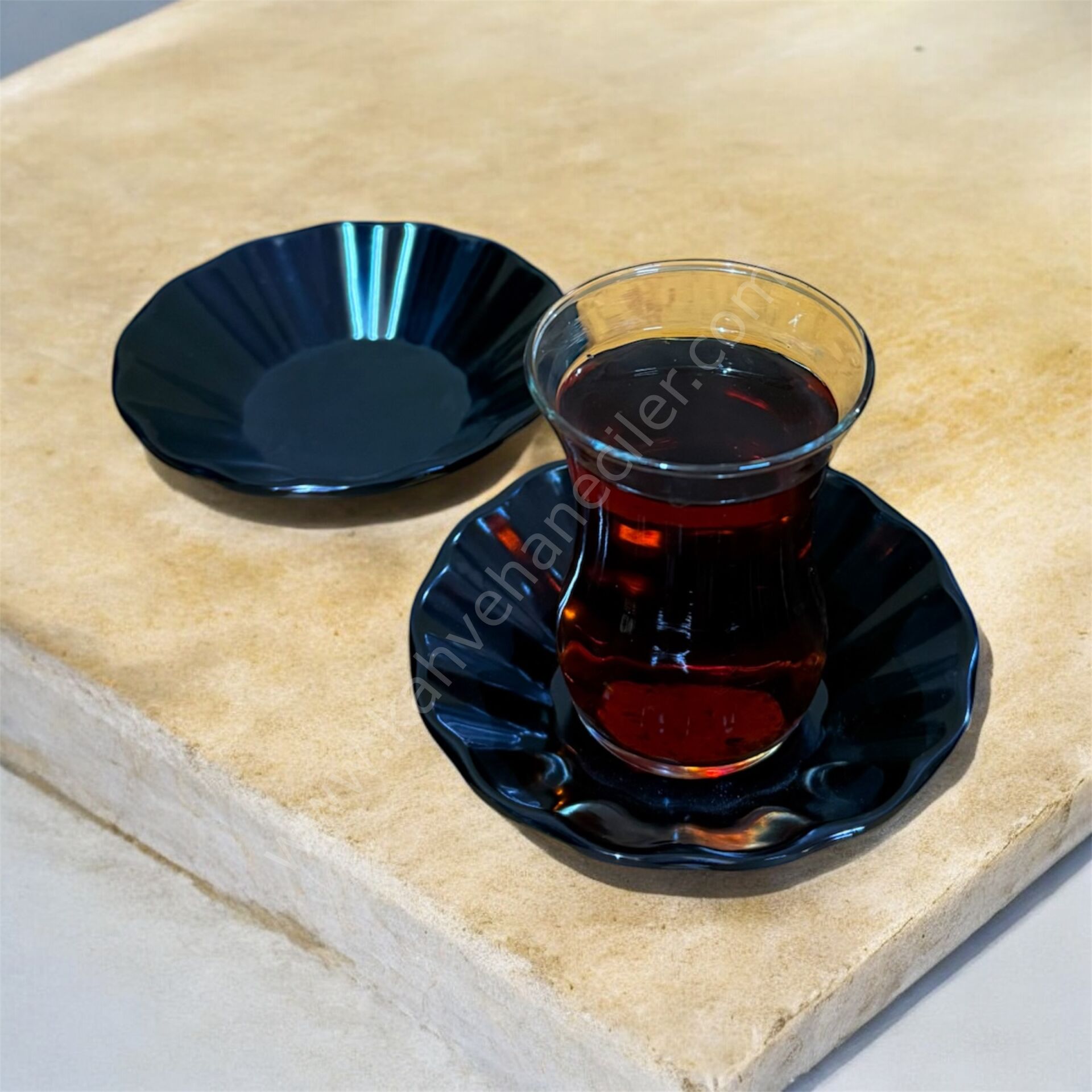 KÜLSAN ÇAY TABAĞI SİYAH 1 ADET