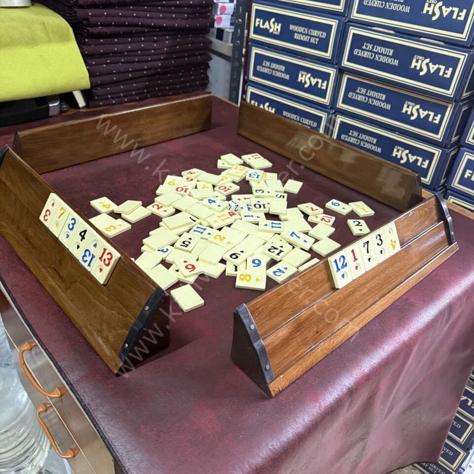 CEVİZ AHŞAP OKEY TAKIMI