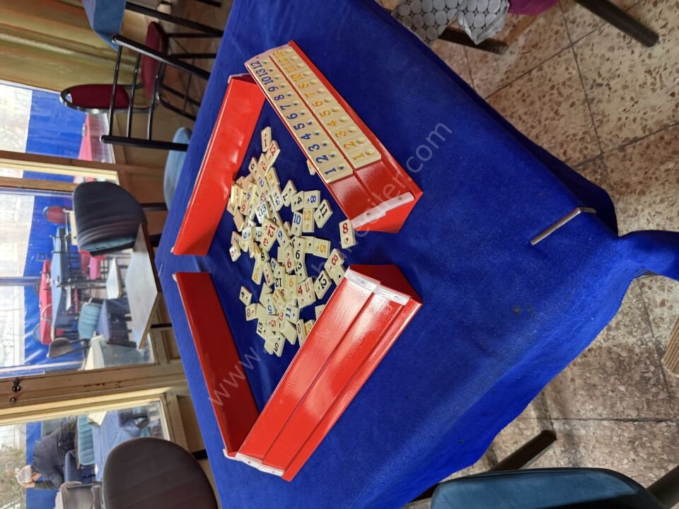 KIRMIZI  AHŞAP OKEY TAKIMI