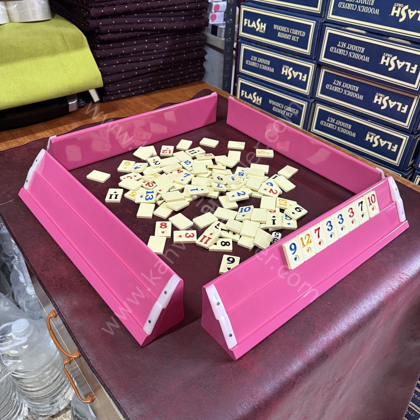 PEMBE  AHŞAP OKEY TAKIMI