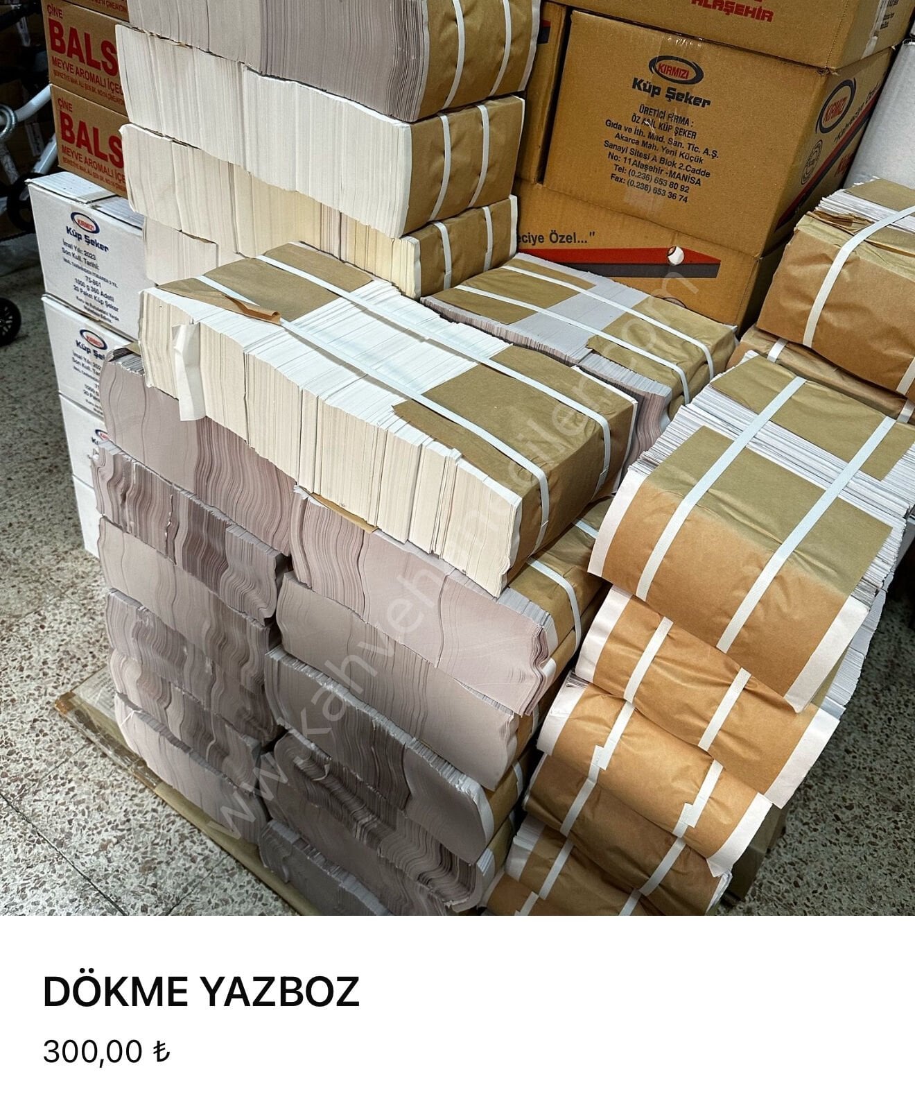 Dökme Hazır Kesik Düz Yazboz