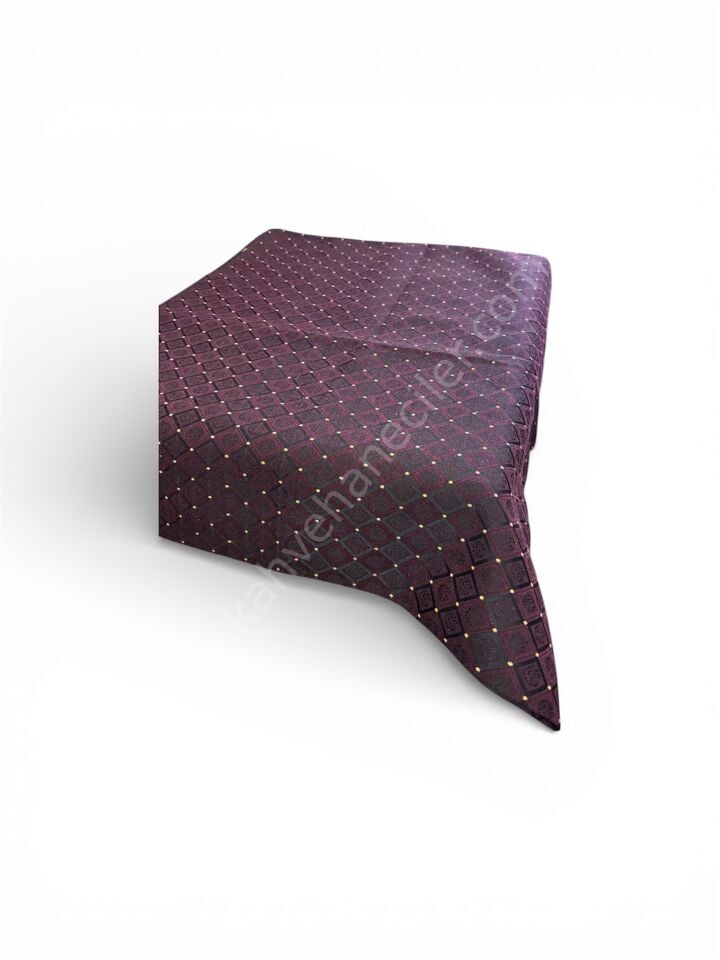 Koyu Bordo Çift Taraflı Masa Örtüsü 140x140CM