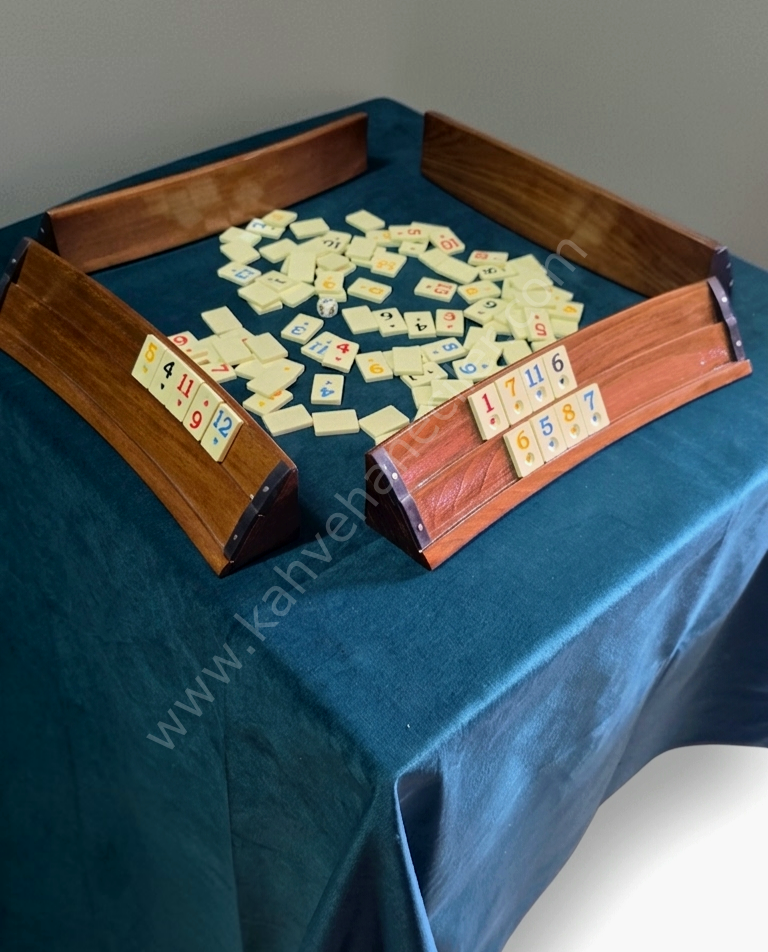 Oval Ahşap  Okey Takımı