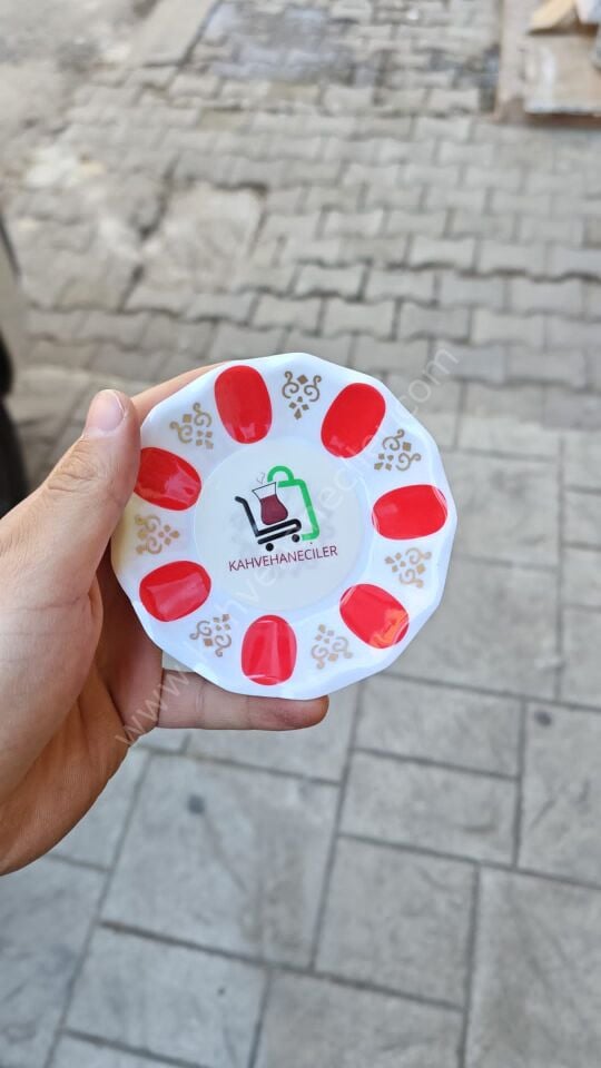 Gültaş Baskılı Çay Tabağı Melamin 100 Adet