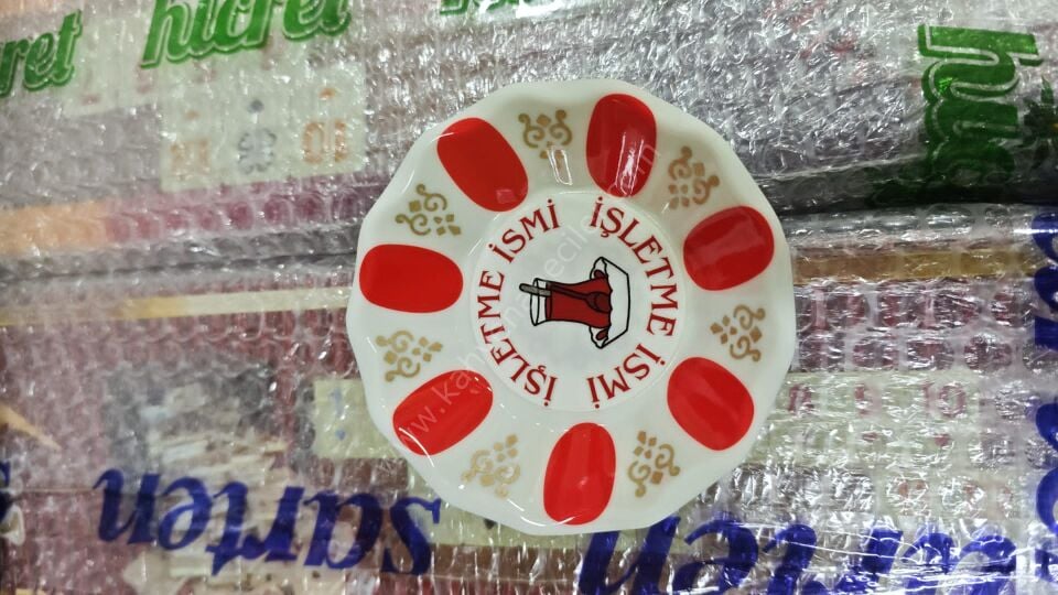 Gültaş Baskılı Çay Tabağı Melamin 100 Adet