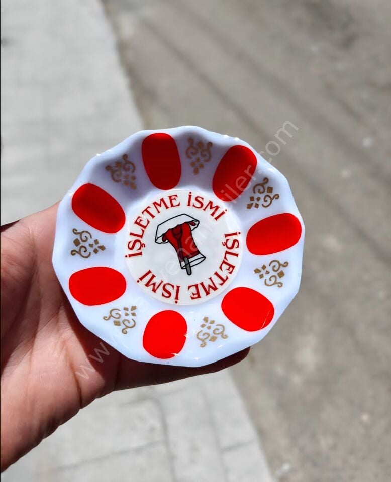 Gültaş Baskılı Çay Tabağı Melamin 100 Adet