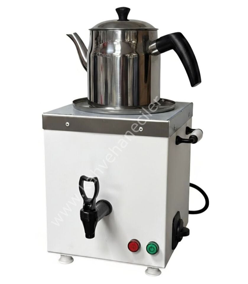 Ofis Tipi Tek Demlikli Otomatik Çay Kazanı Siyah (3 L) Mini