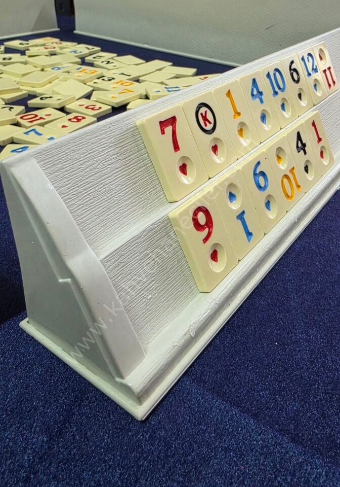 Kahvehaneciler Plastik Okey Takımı - Kalın Melamin Taş ve Sert İstaka Seti
